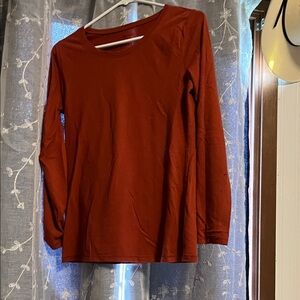 Rust Long Sleeve Top
